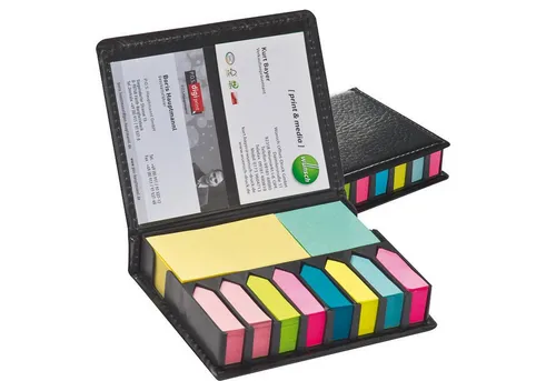 Macma Haftnotizblock Haftmarkerset mit 400 Haftnotizzetteln und 1200 Haftmarkern