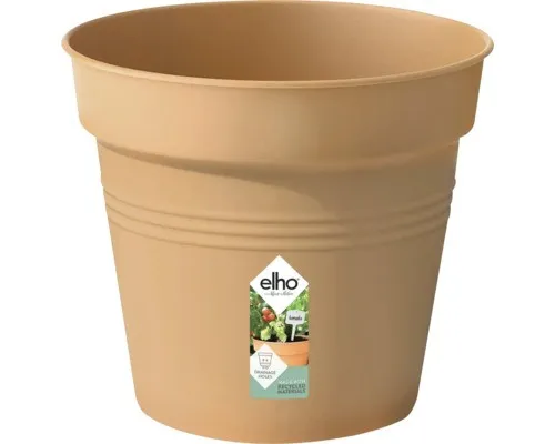 Anzuchttopf Elho Green Basics Growpot Kunststoff Ø 19 cm H 18 cm Mild terra