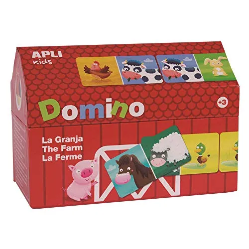 APLI Kids Domino Bauernhof, 28 Teile (16493)