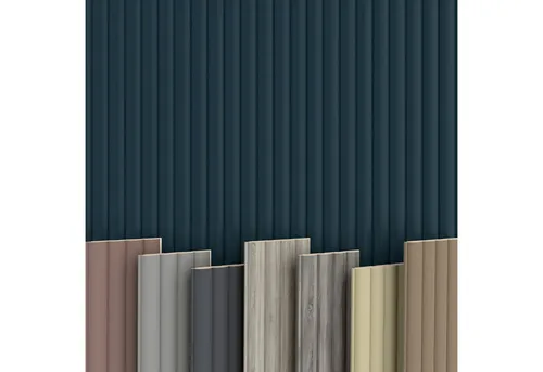 Hexim Wanddekoobjekt Wave De Luxe Ocean (Wave Lamellen 2,75m MDF Lamellenwand Wandpaneele Lamellenverkleidung Wandverkleidung Akusiktpaneele Holzpaneele Natur Holz (1 Paneel, Wave De Luxe Ocean)