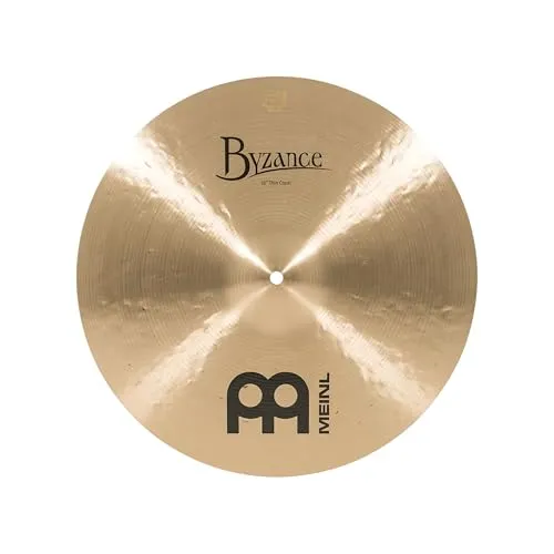 Meinl Cymbals Byzance Traditional Crash Thin 16 Zoll – Hochwertiges Schlagzeug Becken - Handgehämmertes 16 Zoll Crash aus B20 Bronze für einen tiefen, kontrollierten Klang. Leicht und responsiv, ideal für Musiker, die sowohl Zartheit als auch Kraft suchen.