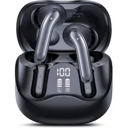 In-Ear Bluetooth 5.4 Kopfhörer mit Hybrid ANC und 49h Laufzeit - Kabellose In-Ear Kopfhörer mit 6 Mikrofonen und Hybrid Active Noise Cancellation für störungsfreies Hören. Genießen Sie bis zu 49 Stunden Akkulaufzeit und individuelle Klangsteuerung über die App.