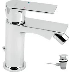 Novaservis Nobless Trend Bidetarmatur mit Ablaufgarnitur, Chrom 41011,0