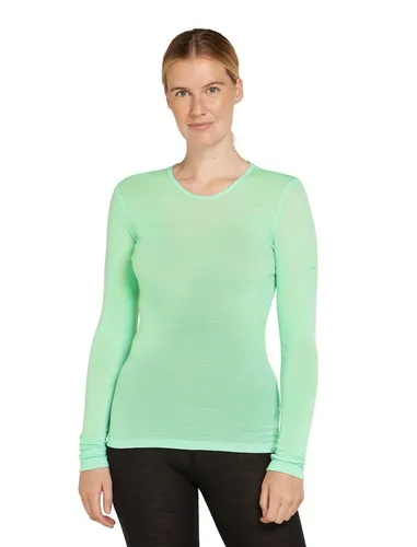Icebreaker W 175 Everyday LS Crewe GLASS Langarmshirt - Vielseitiges Langarmshirt aus 100% Merinowolle für optimalen Tragekomfort. Ideal für Layering und aktive Abenteuer, mit atmungsaktiven und geruchsabweisenden Eigenschaften.