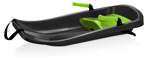 Snow Tron Schlitten Schwarz/Grün – Ergonomischer Rodelspaß