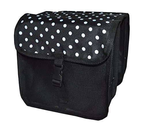 Aves-24 Kinderfahrradtasche MINI Polka Dots - Fahrradtaschen für Kinder, robust und wasserabweisend. Mit Reflektoren für mehr Sicherheit und einfache Befestigung. Ideal für Fahrräder von 14