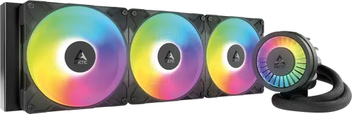 ARCTIC Liquid Freezer III Pro 420 A-RGB - Hochleistungs-Wasserkühlung für CPUs - Wasserkühlung mit optimierter Anpressdruckverteilung für längere CPU-Lebensdauer und integrierten VRM-Lüfter für zuverlässige Leistung. Ideal für AMD und Intel.