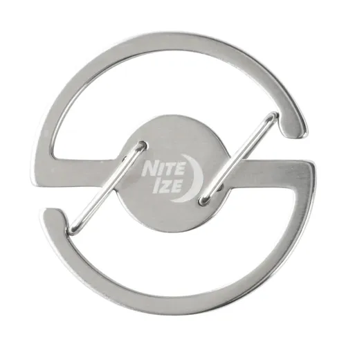 Nite Ize   Schlüsselkarabiner Medaillon Key Carabiner   Stahl   Silber