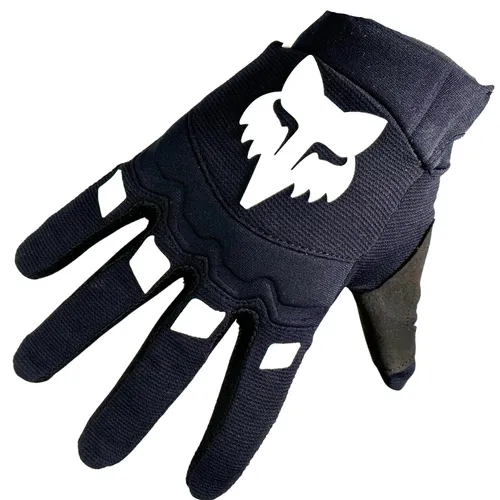 Fox Dirtpaw Motocross Handschuhe Schwarz/Weiß 3XL - Unisex Motocross-Handschuhe für Radsport und Motorrad. Mit retro Fox Logo, Stretchmaterial und Touchscreen-Kompatibilität für besten Komfort und Funktionalität.