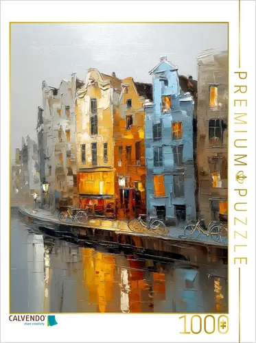 CALVENDO Puzzle Amsterdam | 1000 Teile Lege-Größe 64x48cm Foto-Puzzle für glückl