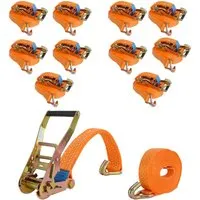 TRUTZHOLM Ratschen Spanngurt 2 Teilig 8m 4t 4000kg TÜV/GS Orange