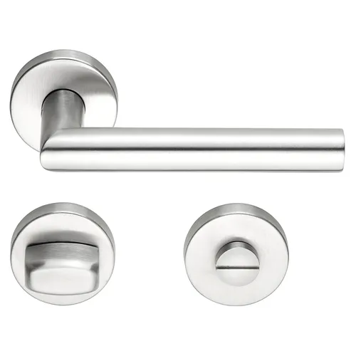 Rosettengarnitur TOULOUSE WC Edelstahl matt TS=38-43mm