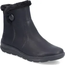 Rieker Damen Ankle Boots Z0080, Schwarz - Wanderschuhe mit herausnehmbarer Innensohle und Keilabsatz, ideal für Übergangszeiten und bequem für den Alltag.