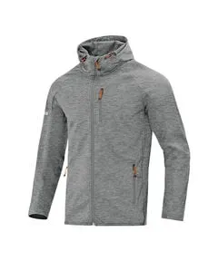 JAKO Softshelljacke Light - Grau - Größe 36 - Funktionsjacke für Damen, wind- und wasserabweisend mit praktischem Reißverschluss für Taschen, ideal für Outdoor-Aktivitäten und wechselhaftes Wetter.