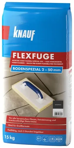 Knauf Flexfuge Bodenspezial Samtschwarz 15 kg in schwarz von Knauf