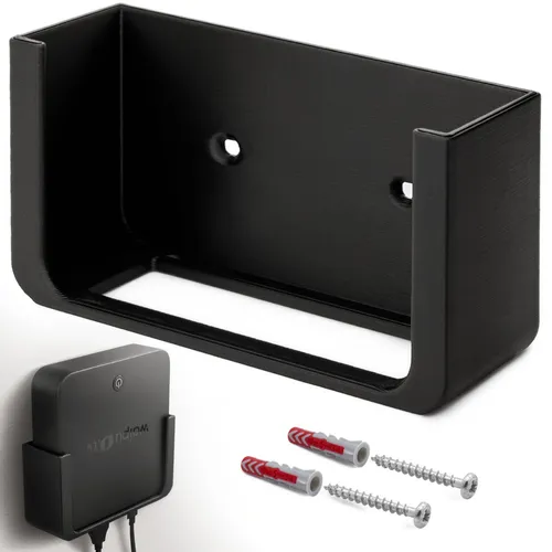 Wandhalterung für waipu.tv Box 4K Schwarz Halterung TV Kleben & Schrauben