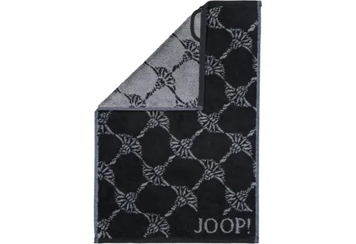 JOOP! Gästetuch Cornflower 30 x 50 cm Baumwolle Schwarz in schwarz von JOOP!
