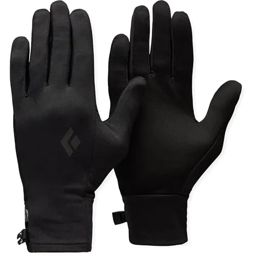 Black Diamond Lightweight Screentap Liners - Unisex Laufhandschuhe - Laufhandschuhe mit Touchscreen-Funktionalität, ideal für Outdoor-Aktivitäten bei 0-7 °C. Wasserabweisend und leicht, perfekt für Wanderer und Läufer.