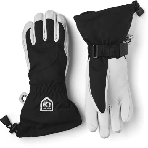 Hestra Heli Ski Handschuhe für Damen, 30610 Black/Off White von Hestra