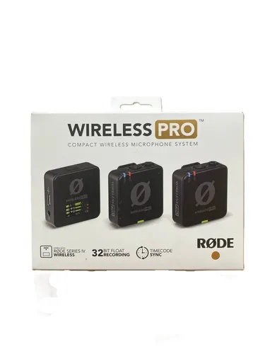 R DE Wireless PRO Kompakt-Funkstrecken-Set - 32-Bit Float Aufnahme, Timecode-Funktion, 2 Lavalier-Mikrofone für klare Videoaufnahmen und flexible Nutzung
