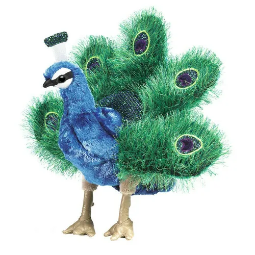 Folkmanis Handpuppe kleiner Pfau 2834