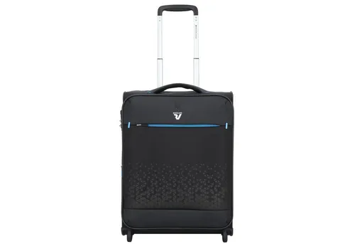 Roncato Crosslite 2-Rollen Kabinentrolley 55 cm schwarz - Trolley mit 2 Rollen, leicht und strapazierfähig, perfekt für Kurztrips und handgepäckfreundlich.