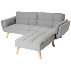 Schlafsofa MCW-K18 mit Ottomane - Vielseitiges Gästebett - Sofas - Komfortables Schlafsofa mit Schlaffunktion, individuell anpassbarer Ottomane und hochwertiger Verarbeitung für gemütliche Übernachtungen.