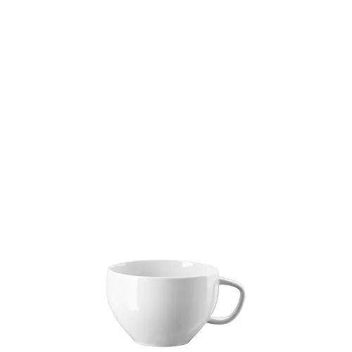 Rosenthal Tasse Junto weiss Cafe au Lait 0,4 l - Thermobehälter aus feinstem Porzellan, ideal für Café au lait mit einem einzigartigen Farbverlauf durch reaktive Glasur, perfekt für stilvolles Servieren.