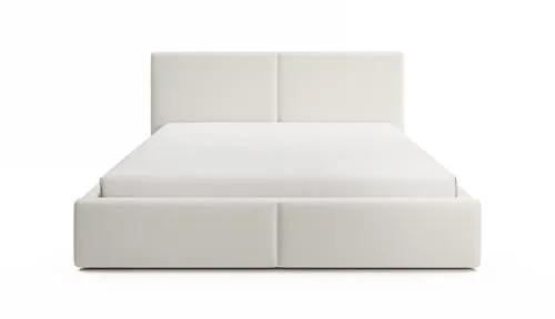 FEDVE Toreira Slim Polsterbett - Creme Doppelbett 160x200 mit Stauraum - Elegantes Polsterbett mit Hubbettbehälter für zusätzlichen Stauraum, ideal für stilvolle Schlafzimmer. Hochwertige Materialien und ein einzigartiges Design sorgen für Komfort und Funktionalität.