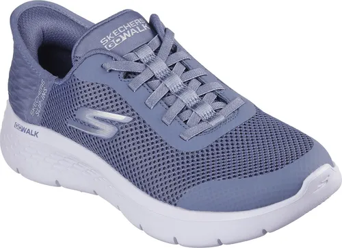 Skechers Damen GO Walk Flex Grand Entry Sneaker, Blue, 43 EU - Damen-Walkingschuhe mit exklusivem Fersenkissen für sicheren Halt und leichter ULTRA GO-Dämpfung für maximalen Komfort beim Gehen.