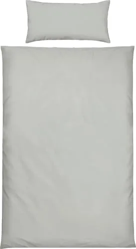 Erwin Müller Bettwäsche Schwandorf Tencel™ Lyocell hellgrau 135x200 cm - Hochwertige Bettwäsche im eleganten Uni Design, ausgestattet mit praktischem Reißverschluss. Pflegeleicht, waschbar bis 60° und ideal für einen angenehmen Schlaf.