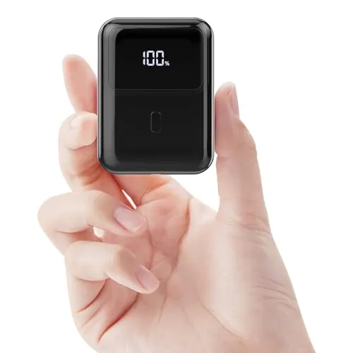 Hganus Power Bank 10000mAh 22.5W Schnellladefunktion PowerBank Klein Aber Stark PD3.0 QC4.0 USB C Input&Output Kleine Externe handyakkus für iPhone 15 14 13 12 X Pro Max Mini Plus Samsung S23 etc