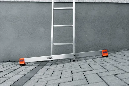 KRAUSE Leiterntraverse CombiSystem - Traversen für Höhenausgleich, aus leichtem Aluminium mit einer Länge von 125 cm – ideal für sicheres Arbeiten in der Höhe.