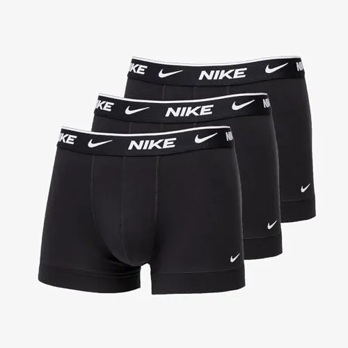 Nike 3P Everyday Essentials Cotton Stretch Trunk - Schwarz X-Large Herren - Herrenunterhosen aus 95% Baumwolle, die durch ihren elastischen Bund und flache Nähte höchsten Komfort bieten. Ideal für Sport und Alltag, mit optimaler Bewegungsfreiheit und stilvollem Design.
