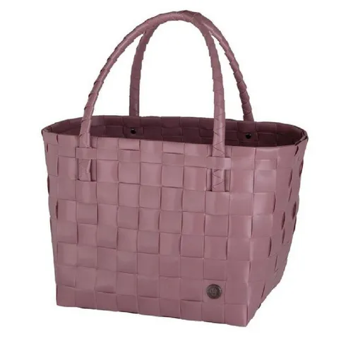 Handed By Einkaufskorb Shopper Paris Rustic Pink - Stylischer Einkaufskorb aus Kunststoff, ideal für umweltbewusste Shopper – nachhaltig und handgefertigt.