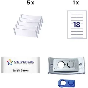 Avery-Zweckform POL30MA66-5DR Namensschild 70mm x 30mm von Avery Zweckform