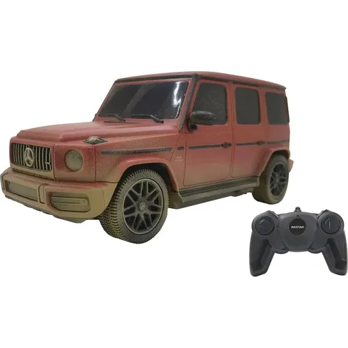 JAMARA Mercedes-AMG G 63 1:24 Muddy - Offiziell lizenziert mit bis zu 1 Stunde Fahrzeit - RC-Modelle mit perfekt nachgebildeten Details und hochwertiger Verarbeitung. Roboterlackierung für authentische Farben, bis zu 9 Km/h Geschwindigkeit.