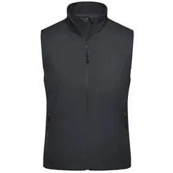 Damen Softshell Weste JN1023, schwarz, Größe L - Funktionsjacke: Modische, wind- und wasserdichte Softshellweste aus atmungsaktivem 3-Lagen Material, ideal für Outdoor-Aktivitäten. Mit praktischen Reißverschlusstaschen und elastischem Saum.
