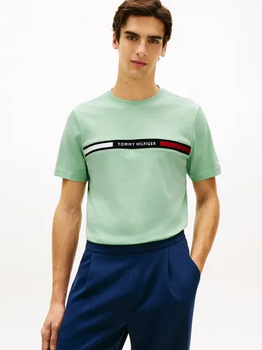 Tommy Hilfiger T-Shirt HILFIGER CHEST INSERT - Stylisches Tommy Hilfiger T-Shirt mit Rundhalsausschnitt. Der weiche Baumwollstoff sorgt für hohen Tragekomfort. Ideal für lässige und schicke Outfits – perfekt für jeden Anlass!