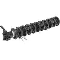 WOLF Garten Belüftungsfederwalze für VS302E / VA303E, Schwarz