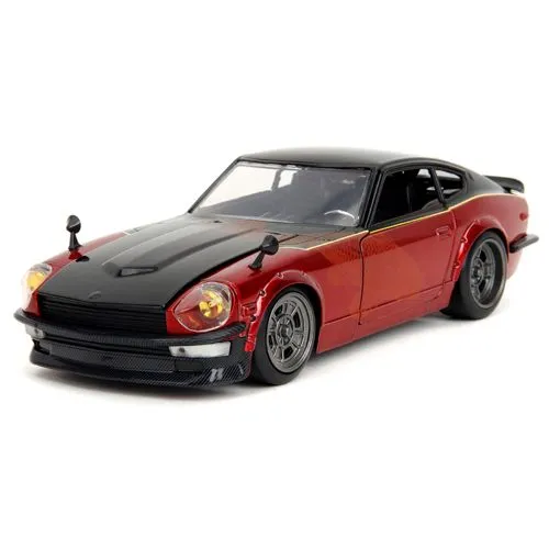 JADA TOYS Datsun 240Z 1972 Fast & Furious Modellauto - Detailgetreues 1:24 Modellauto aus Die Cast Metall mit aufklappbaren Türen, Kofferraum und Motorhaube - ideal für Sammler und Fans der Fast & Furious Reihe.