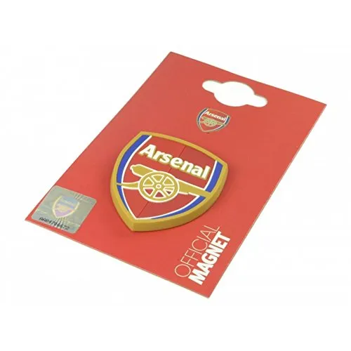 Arsenal FC Kühlschrankmagnet mit offiziellem Clubwappen (Einheitsgröße) (Rot)