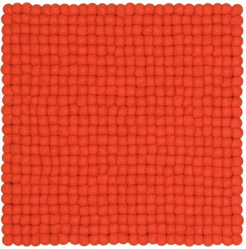 myfelt Stuhlkissen Filzkugel Sitzauflage eckig - 36 x 36 cm, beidseitig verwendbar, 100% Schurwolle