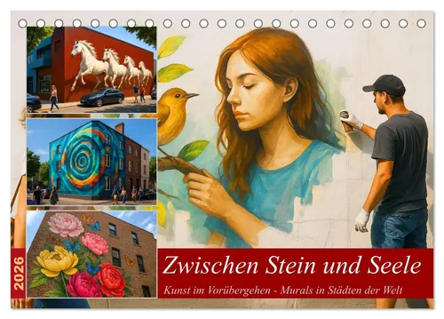 CALVENDO Wandkalender Zwischen Stein und Seele (Tischkalender 2026 DIN A5 quer), CALVENDO Mo