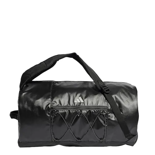 adidas Women's Gym-Duffelbag Carbon/Reflective Silver - Klassische Sporttaschen mit 29,4 l Volumen, aus 100% recyceltem Polyester und praktischem Reißverschluss für optimalen Stauraum.