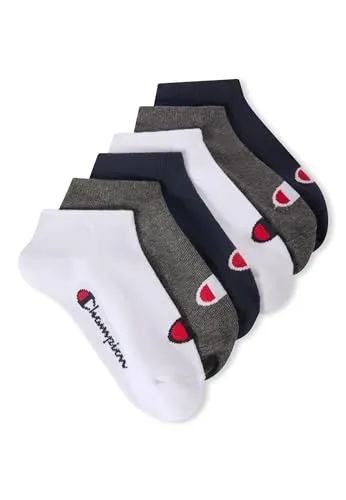 Champion Unisex – Kinder und Jugendliche Core Socks Junior 6PP Sneaker Innensocken, Blu (Marino),