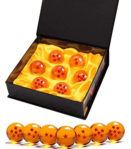 Stück Dragon Ball Balls, Dragon Balls 1 bis 7 Sterne mit Geschenkbox, Sammlerstücke für Dragonball Z Geschenk (Durchmesser 4,3 cm) 7