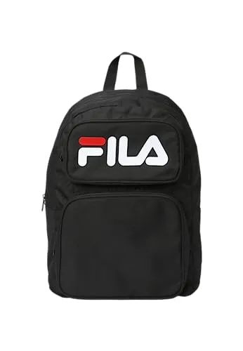 Moderner Herren Rucksack in Schwarz - Stylischer Rucksack für Herren in elegantem Schwarz mit Aufdruck und Logo-Details, ideal für den täglichen Gebrauch. Hoher Tragekomfort dank verstellbarer Schulterriemen und praktische Außentaschen.