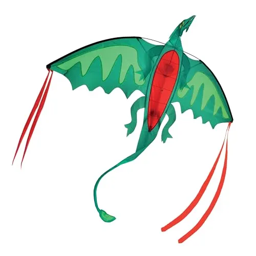 Melissa & Doug Wilder Flügeldrachen - Farbenfroher 62 Zoll Flugdrachen aus strapazierfähigem Ripstop-Nylon. Mit 164 Fuß Premium-Drachenschnur und ergonomischem Handgriff für mühelosen Start und Flugspaß. Ideal für Kinder ab 3 Jahren.