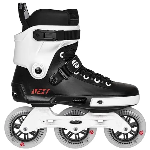 POWERSLIDE NEXT 100 Inline Skate 2025 core black - 44-45 - Fitness Skates mit 100-mm-Rädern für optimale Geschwindigkeit und Kontrolle. Genießen Sie Agilität und Komfort dank der höhenverstellbaren Manschette und TRINITY 3-Punkt-Montagesystem für ein schnelles Skating-Erlebnis.
